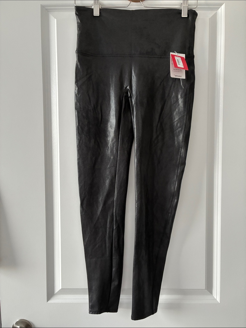 NWT Spanx Size XL Best Seller Faux Leather Leggings - Black